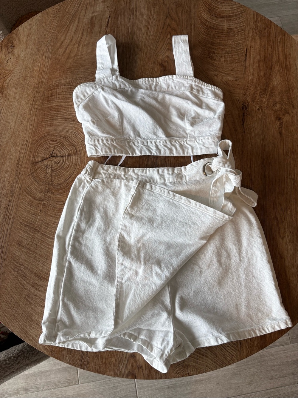 White Wrap Skort - Women's Summer Short Skort
